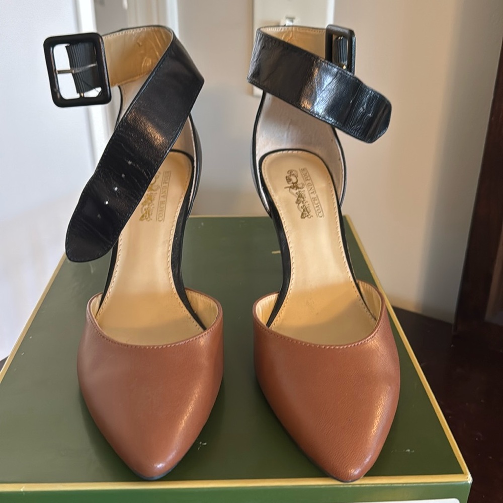Black and tan heels